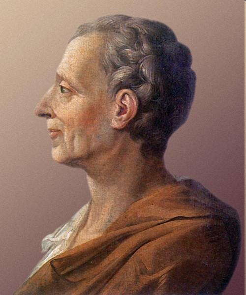Koncept občanské společnosti Charles-Louis de Socondat Montesquieu (1689-1755) Monarchistická vláda je v jeho pojetí neodstranitelná, člověk s mocí má tendenci ji zneuţívat, proto má být vláda