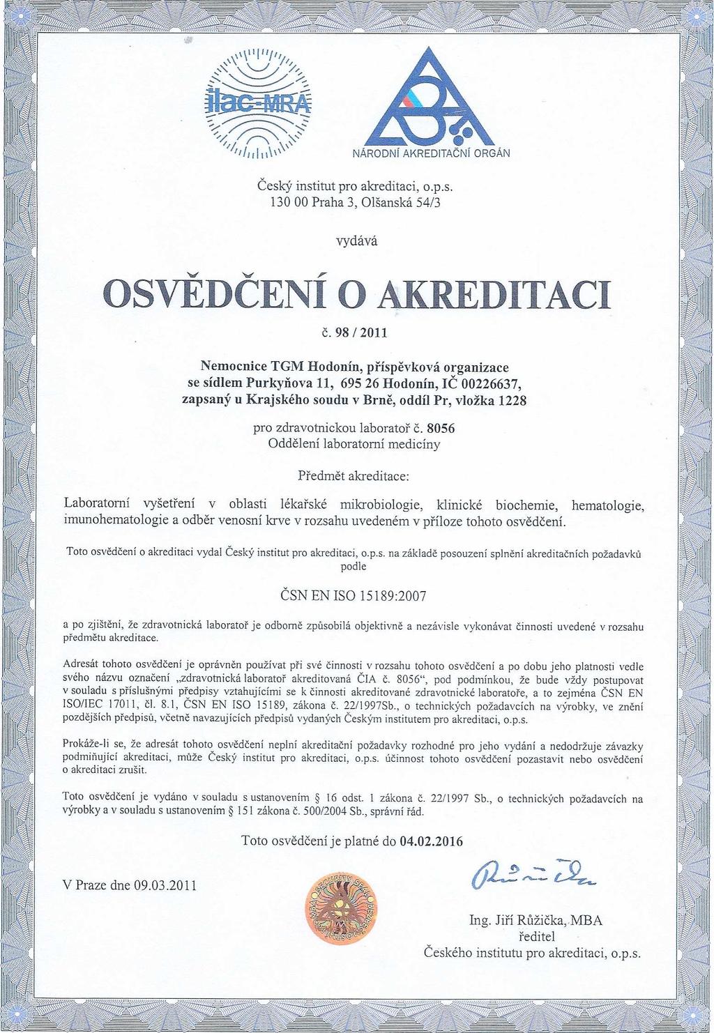 Zpráva o