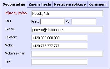 Kliknutí ve výpisu se zobrazí detail oznámení. 2) ZPRÁVY Obsahují výpis zpráv zasílaných uživateli. Do zpráv se ukládá ID záznamu, do jaké oblastí patří, typ události a předmět záznamu.