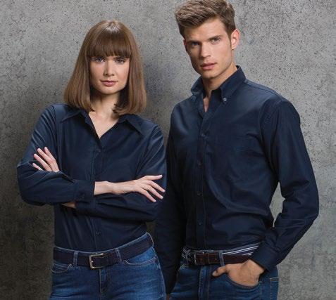 761.11 KK361 PRACOVNÍ ALENKA OXFORD S DLOUÝM RUKÁVEM 135 g/m² 70% bavlna, 30% polyester halenka s dlouhým rukávem klasický límec s knoflíčky přední a zadní záševky pro přiléhavý střih 732.