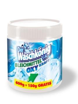 ODSTRAŇOVAČE SKVRN A BĚLIDLA: 047 - Waschkönig Oxy Kraft Fleckentferner odstraňovač skvrn 750 g Waschkonig Oxy Kraft Fleckentferner je ideální pomocník při odstraňování zaschlých a odolných skvrn.