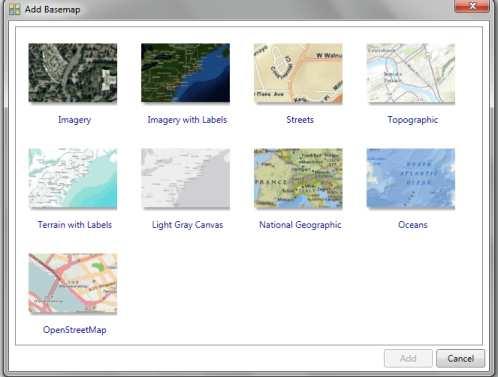 oblast Volně dostupná geografická data Basemap Data pro celou Zemi (v Properties je vždy