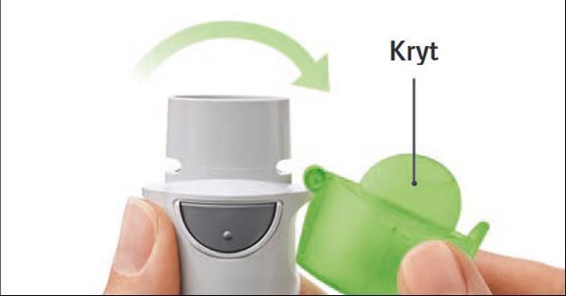 Uzavřete kryt. Opakujte kroky 4-6, dokud se neobjeví zřetelný obláček.