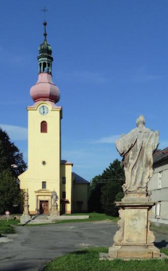 Kostel sv. Petra a Pavla Penčice (Přerov XIII) 8. První zmínka o obci je na listině olomouckého biskupa Jindřicha Zdíka z června roku 1141.