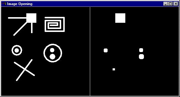 structuring element SE. BW2 = IMFILL(BW1,'holes') fills holes in the input image.