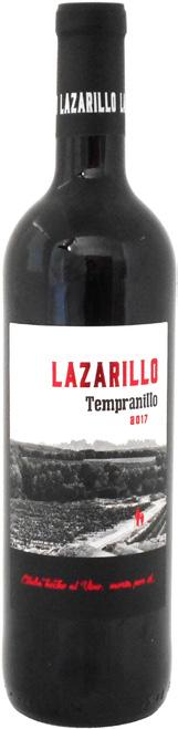 LAZARILLO TEMPRANILLO Toto červené víno Lazarillo je zpracováno ze 100% odrůdy Tempranillo, hrozny se macerují od deseti do dvanácti dní a fermentují při kontrolované teplotě.