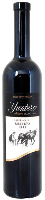 YUNTERO TEMPRANILLO RESERVA Sklízí se ručně z našich nejstarších vinic. Výsledkem je červené víno Yuntero Reserva, které je jednoduše spektakulární.