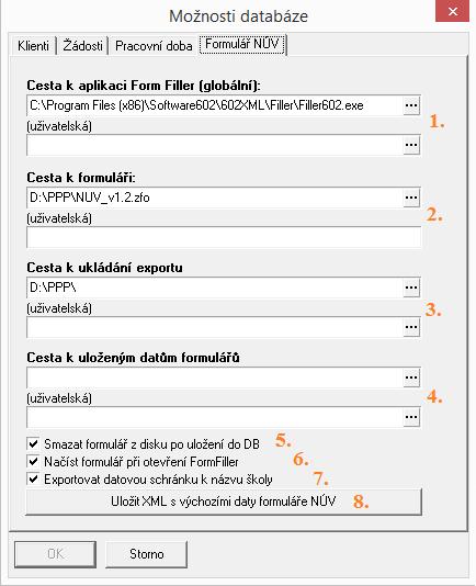 Formulář NÚV v programu PPP4 Verze programu: 4.2.1.0 Datum: 16. 5. 2017 1. Nastavení programu PPP4 V programu je nutné nastavit: 1.
