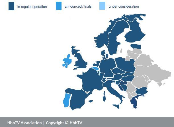 Hybridní vysílání v systémech DVB Služba vyžadující rychlé internetové připojení s televizorem pro předání nelineárního obsahu (VOD) Verze 2.0.