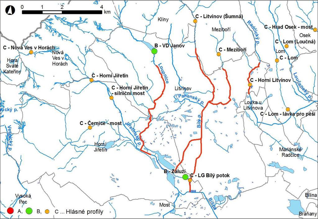 Obr. 1 Přehledná mapa řešeného území Obr.