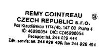 1c. Prohlášení provozovatele potravinářského podniku o lihovině uvedené na trh v České republice, která byla vyrobena mimo území České republiky Výrobce IČO REMY COINTREAU CZECH REPUBLIC s.r.o. 46990054 Obec Ulice/č.