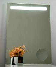 Beleuchtung, Streifenbreite 4 cm, Knopfschalter Mirror with LED lighting, stripe 4 cm