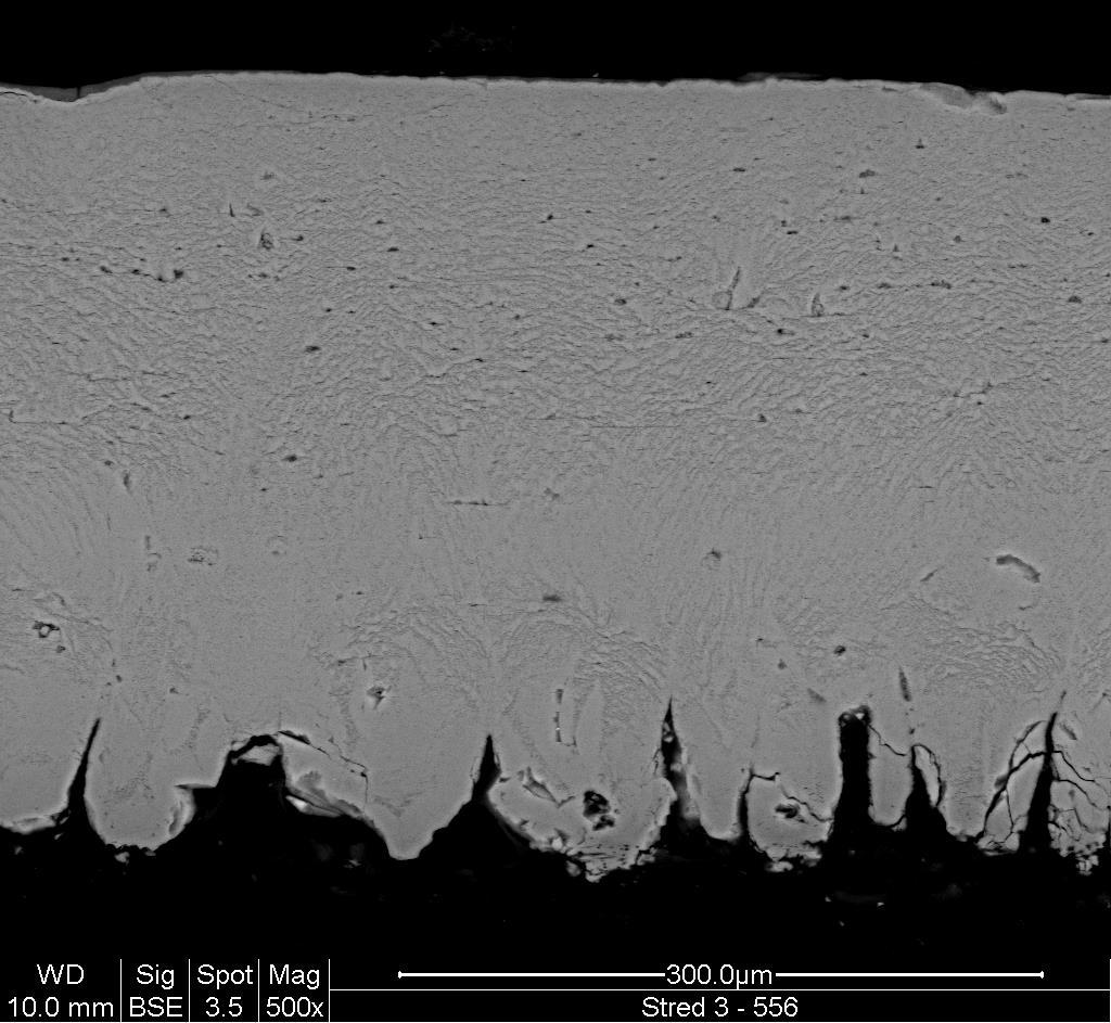reveals the presence of pores and micro-cracks see Fig.