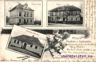 SUDOMĚŘ Středočeský kraj, okres Mladá Boleslav Motto: Můžeme říci, ano chlubiti se, kdyby toho skromnost naše dovolovala, obci naší nevyrovná se hned tak druhá v naší krásné vlasti, co do