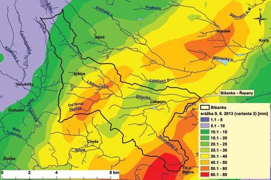 Povodňová vlna ze Struhařského potoka byla transformována v Lubeneckém rybníku, který se však později naplnil a voda přetékala přes hráz.