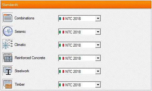 NOVÉ MOŽNOSTI A VYLEPŠENÍ 1: NOVÁ VERZE NOREM PRO ITÁLII (ITALIAN CODE NBC 2018) Advance Design 2019 SP1 poskytuje novou verzi národních technických norem pro Itálii -> NTC 2018 V okně nabídky