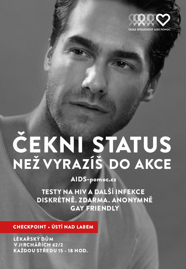 Nový checkpoint v Ústí nad Labem Novou poradnu/checkpoint, kde bude možné nechat se anonymně a bezplatně otestovat na HIV, syfilis a infekční žloutenky B a C, jsme otevřeli v Ústí nad Labem.