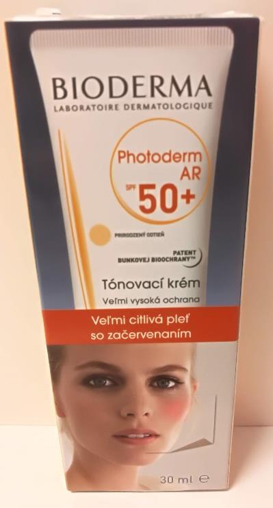 AR SPF 50+ SPF 50+ / UVA 33 Indikace: Citlivá a reaktivní pokožka náchylná k zarudnutí Intenzivní dočasné zarudnutí Trvalé zarudnutí Malé viditelné cévy Aplikace: Aplikujte před pobytem na slunci