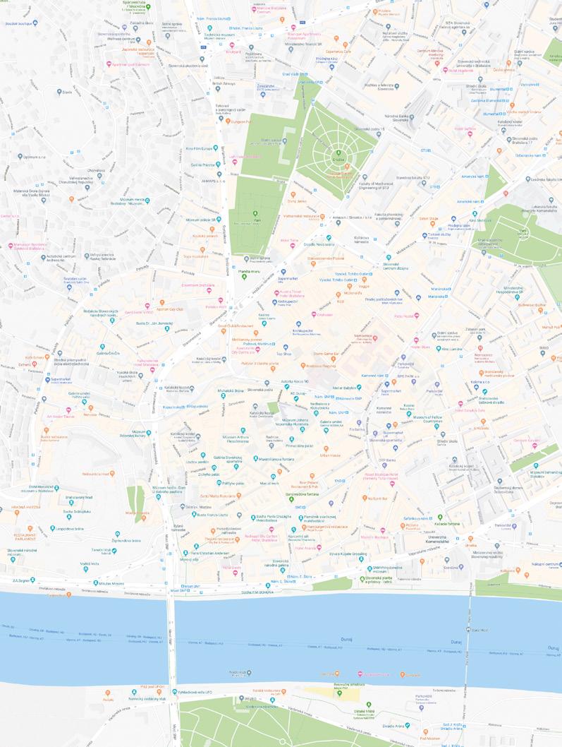 29 MAPA BRATISLAVY / MAP OF BRATISLAVA 1 2 MÍSTO KONÁNÍ / CONGRESS VENUE Hotel Crowne Plaza Bratislava Hodžovo nám.