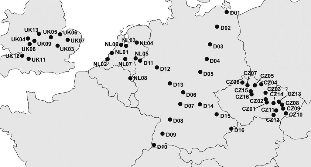 Data byla zpracována do tabulek, které zahrnují jak informace o datu sběru, botanickém názvu, počtu sebraných rostlin, velikosti populace, velikosti plochy, místu sběru, stanovišti, tak i zařazení do