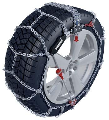 SUV 27 Thule XS-16 Jediný samonapínací sněhový řetěz s automatickým uvolňováním.