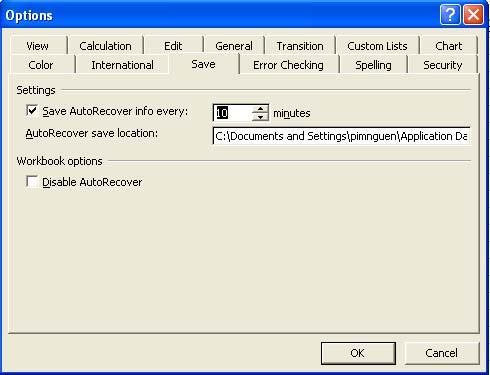 1. Click eå o Options Ò Menu Tools 2.
