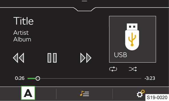 Infotainment Bolero Média 75 Stiskněte.