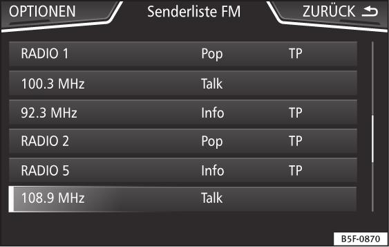 Aktivuje se v menu pro nastavení (AM, FM a DAB). a) Model Media System Touch/Colour má k dispozici 15 pamětí.