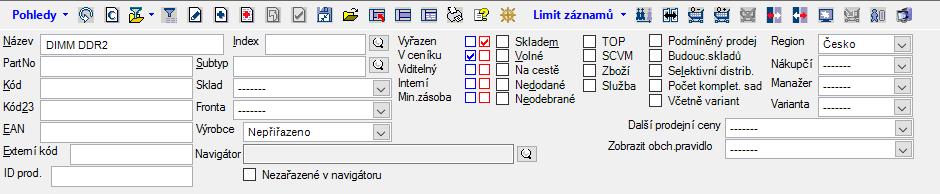 Účetnictví - Konverzní tabulky V případě chybějících dat v navázaných číselnících se zobrazí chybový text v chybové buňce a zvýrazní se červeně.