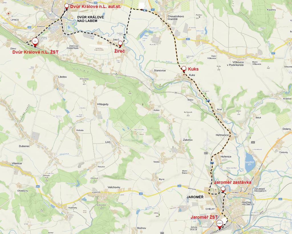 Možno využít variantní cestu přes Jakubské předměstí z důvodu opravy komunikace č.37.