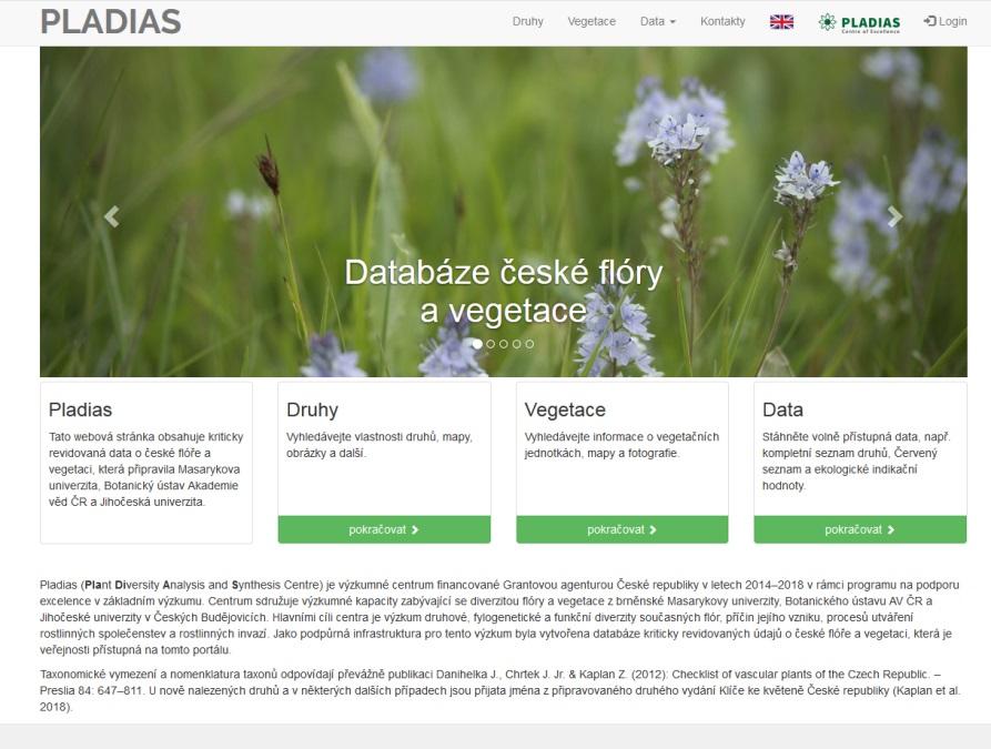 Databáze české flóry a vegetace Citace: Kaplan Z., Koutecký P., Danihelka J., Šumberová K., Ducháček M., Štěpánková J., Ekrt L., Grulich V., Řepka R., Kubát K., Mráz P., Wild J., Brůna J.