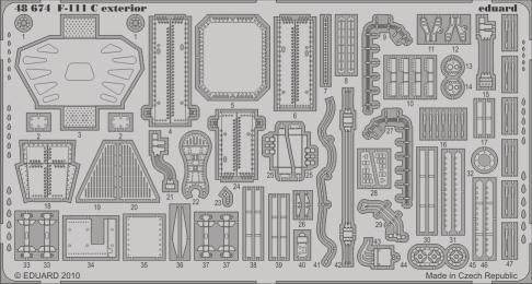 1/3 48 674 F-111C exterior 1/48 scale detail set for Hobby Boss kit sada detailù pro