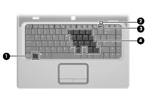3 Používání klávesnice Počítač je vybaven integrovanou číselnou klávesnicí, podporuje však i připojení externí klávesnice s číselnými klávesami.