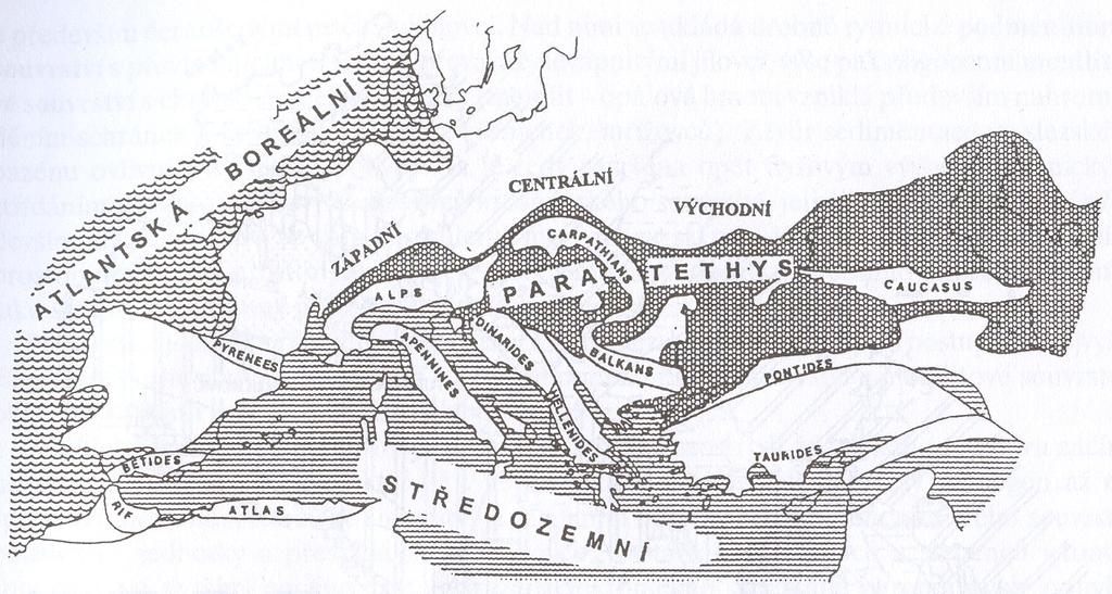 Paleogeografická situace