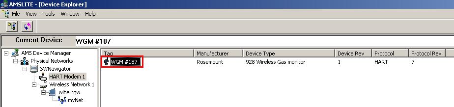 3.1 Konfigurace komunikátoru na pracovním stole Pro komunikaci HART je nutný popis zařízení převodníku Rosemount 928 (DD).