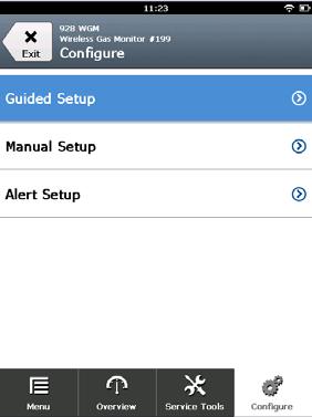 5. Na obrazovce Configure (Konfigurace) zvolte Guided Setup (Průvodce