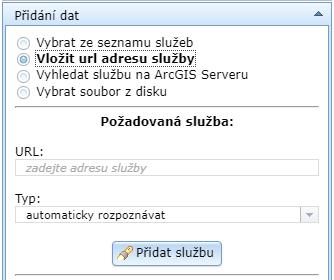 Nastavení průhlednosti služby posuvníkem pod názvem služby ovládáte její průhlednost. Výchozí nastavení je 100% neprůhledná.