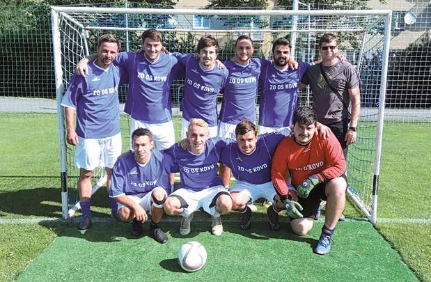 VÝSLEDKY TŘINECKÉHO TÝMU: ZÁKLADNÍ SKUPINA: FMUK Veteráni Bratislava 2:0, Zaba Team Žilina 3:1, Strejdové 7:1, Golden Guns Hradec Králové 2:3.