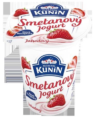 Smetanový jogurt jahodový