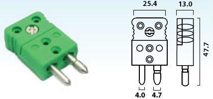 Standardní velikost - zástrčky pro vodiče Ø 0,2 mm až Ø 2,0 mm, maximální průměr kabelu 8,0 mm série MTCK