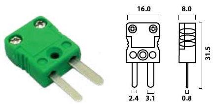 Velikost MINI - zástrčky pro vodiče Ø 0,002 mm až Ø 0,6 mm, maximální průměr kabelu