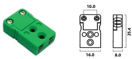 Velikost MINI - zásuvky pro vodiče Ø 0,002 mm až Ø 0,6 mm, maximální průměr kabelu 4,5 mm série MTCK - M použití