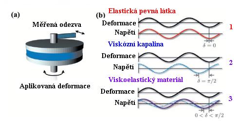 Pomocí oscilační reologie je možné kvantifikovat viskózní i elastické vlastnosti materiálů a tím získat informace o strukturních a dynamických vlastnostech systému [17].