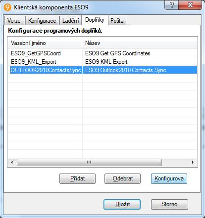 Nastavení Ve starších verzích doplňku se při synchronizaci kontaktů obsah složky ESO9Kontakty v MS Outlooku vymazal a došlo k novému založení všech vyfiltrovaných kontaktů.