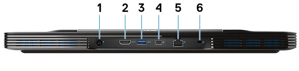 4 Síťový port Slouží k připojení ethernetového kabelu (RJ45) ze směrovače nebo širokopásmového modemu a umožňuje přístup k síti nebo k Internetu.
