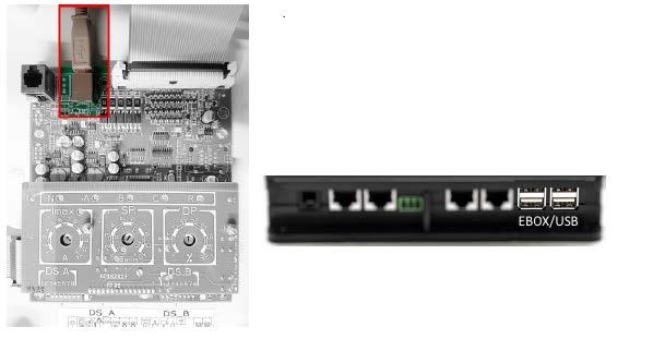 PŘÍKLAD PŘIPOJENÍ DCONNECT BOXU S DAB.EBOX: Před zahájením prací odpojte napájení od zdroje el. energie a používejte pouze doporučené kabely a příslušenství.
