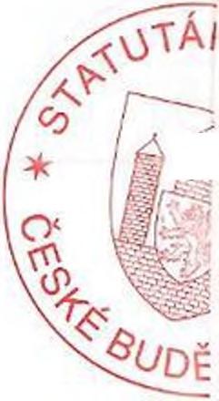 Předloženou projektovou dokumentaci předložte k vyjádřeni odboru informatiky magistrátu města České Budějovice jako správci optických kabelů ve vlastnictví města České Budějovice. 15.