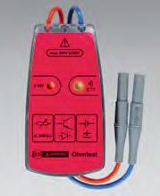 2147430 Test propojení 0 10 Ω (opticky), 0 100 Ω (akusticky) Testovací proud Přibližně 200 ma (opticky), přibližně 40 ma (akusticky) Testovací napětí < 4,5 V Napájení 3 baterie 1,5 V, IEC LR6 130 75