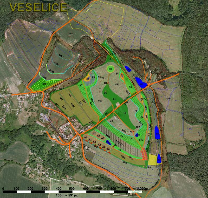 Permakulturní design + EZ. 40 ha Ovocné sady ¾ kmeny 9 ha Staré odrůdy Ovocné keře.