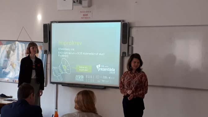 prezentiáda 2019 V kvintě proběhla školní část soutěže prezentačních dovedností a do prvního